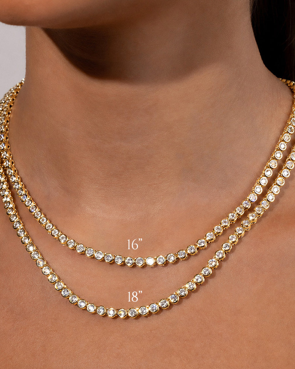 Helene Cubic Zirconia Tennis Necklace – Sterling Forever