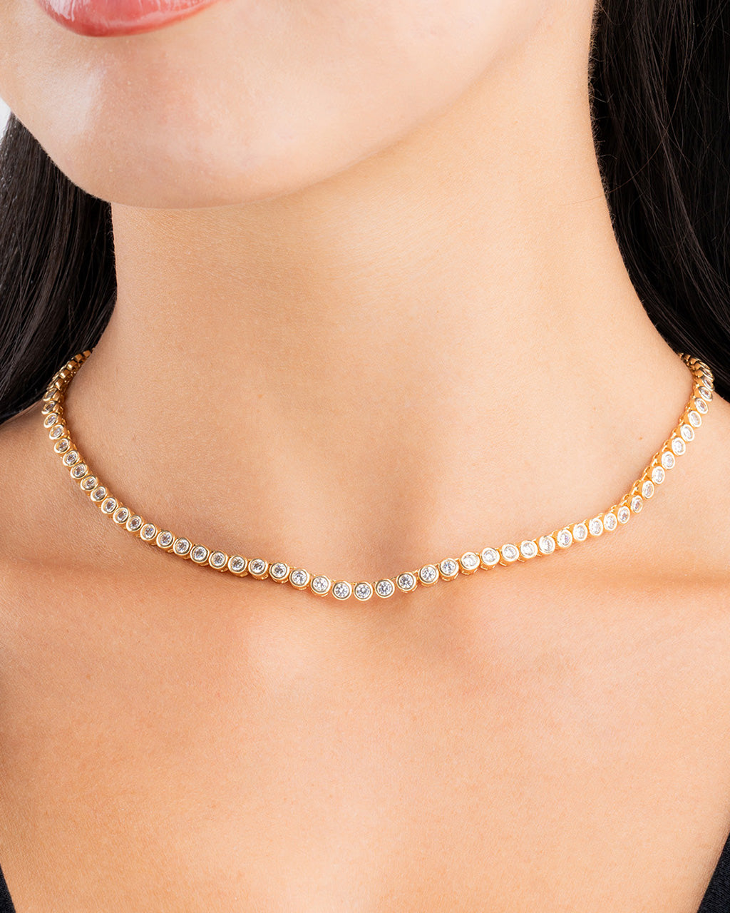 Helene Cubic Zirconia Tennis Necklace – Sterling Forever