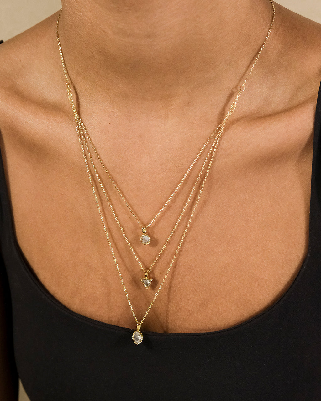 Julie CZ & Layered Chain Necklace