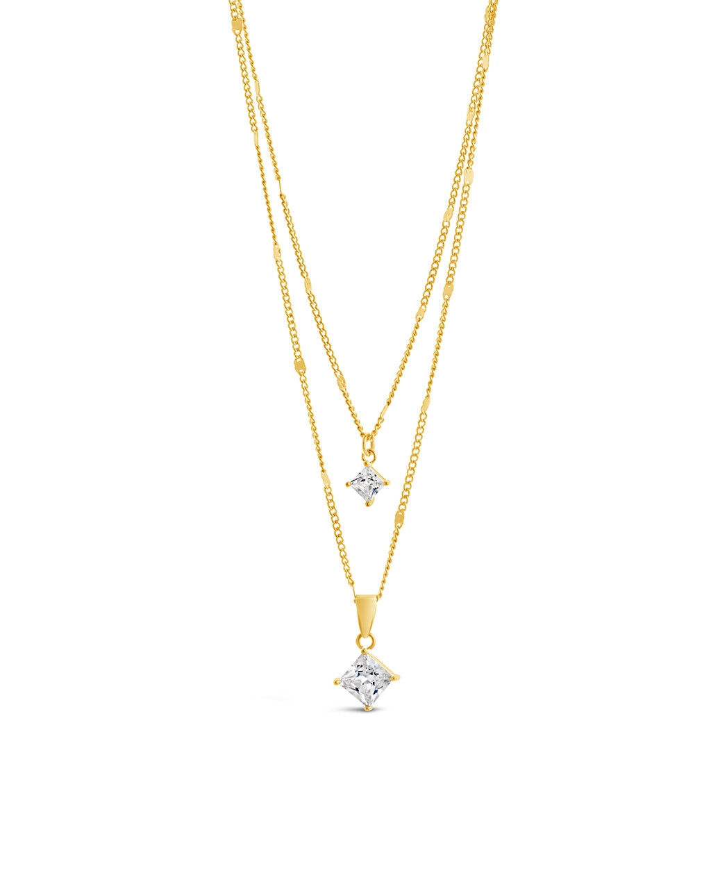 Shay CZ Layered Chain Necklace Necklace Sterling Forever 