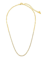 Dani Chain & CZ Tennis Necklace - Sterling Forever