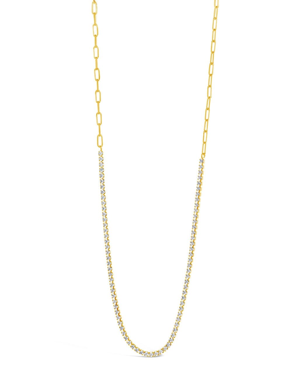 Dani Chain & CZ Tennis Necklace - Sterling Forever