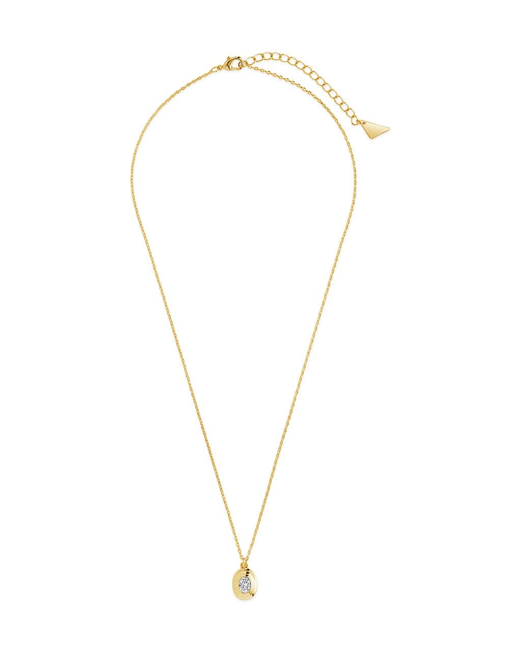 Betsy Oval CZ Pendant Necklace - Sterling Forever