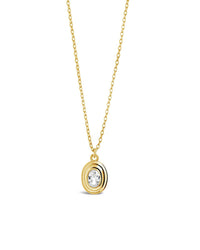 Betsy Oval CZ Pendant Necklace - Sterling Forever