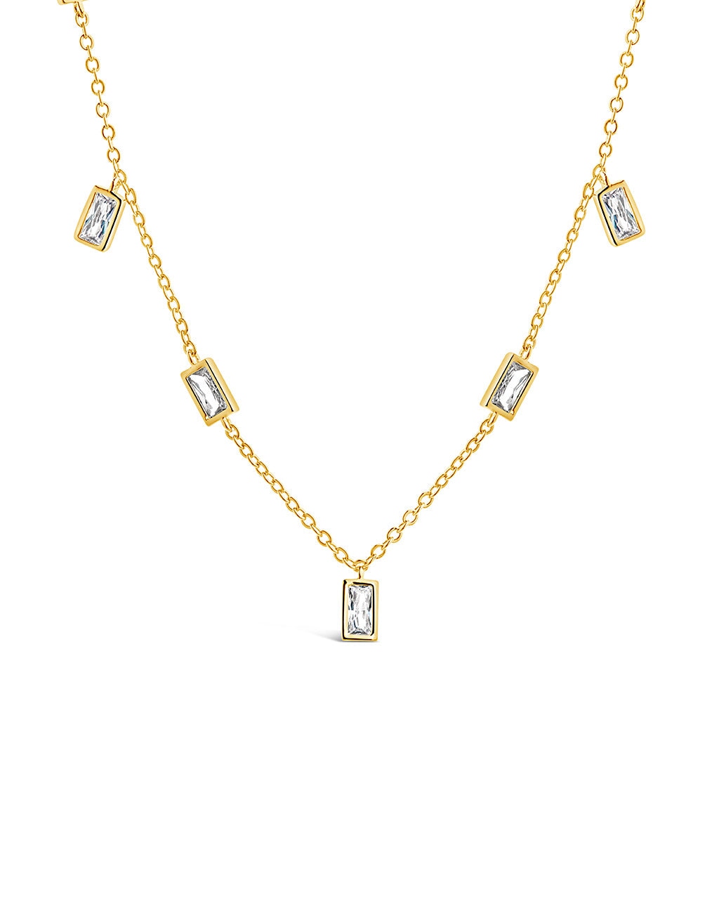 Tori Bezel Necklace Necklace Sterling Forever Gold 