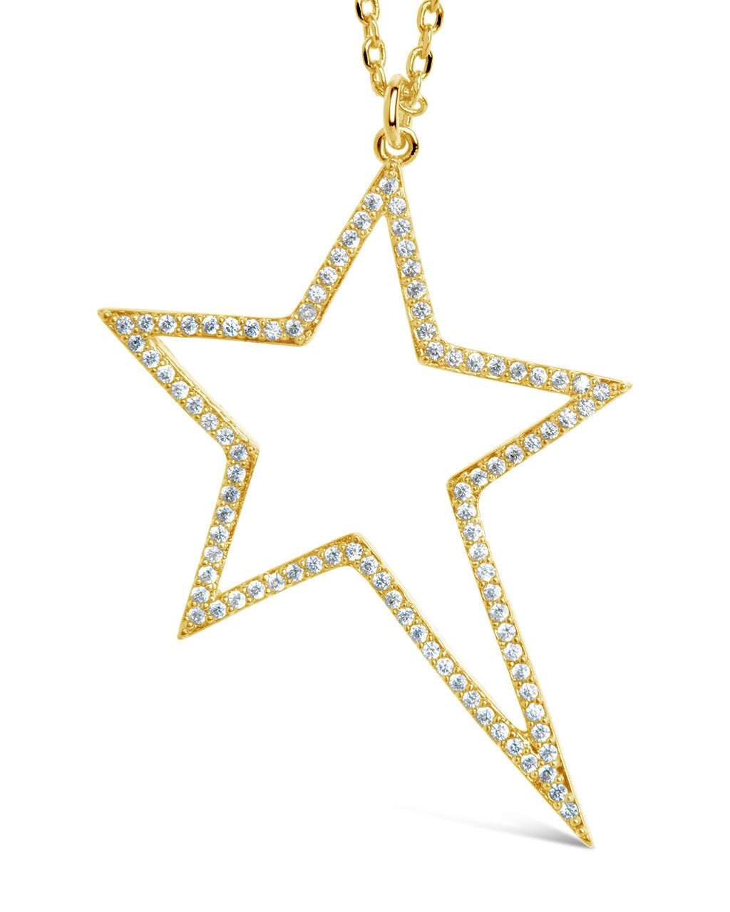 Statement CZ Star Outline Necklace Necklace Sterling Forever 