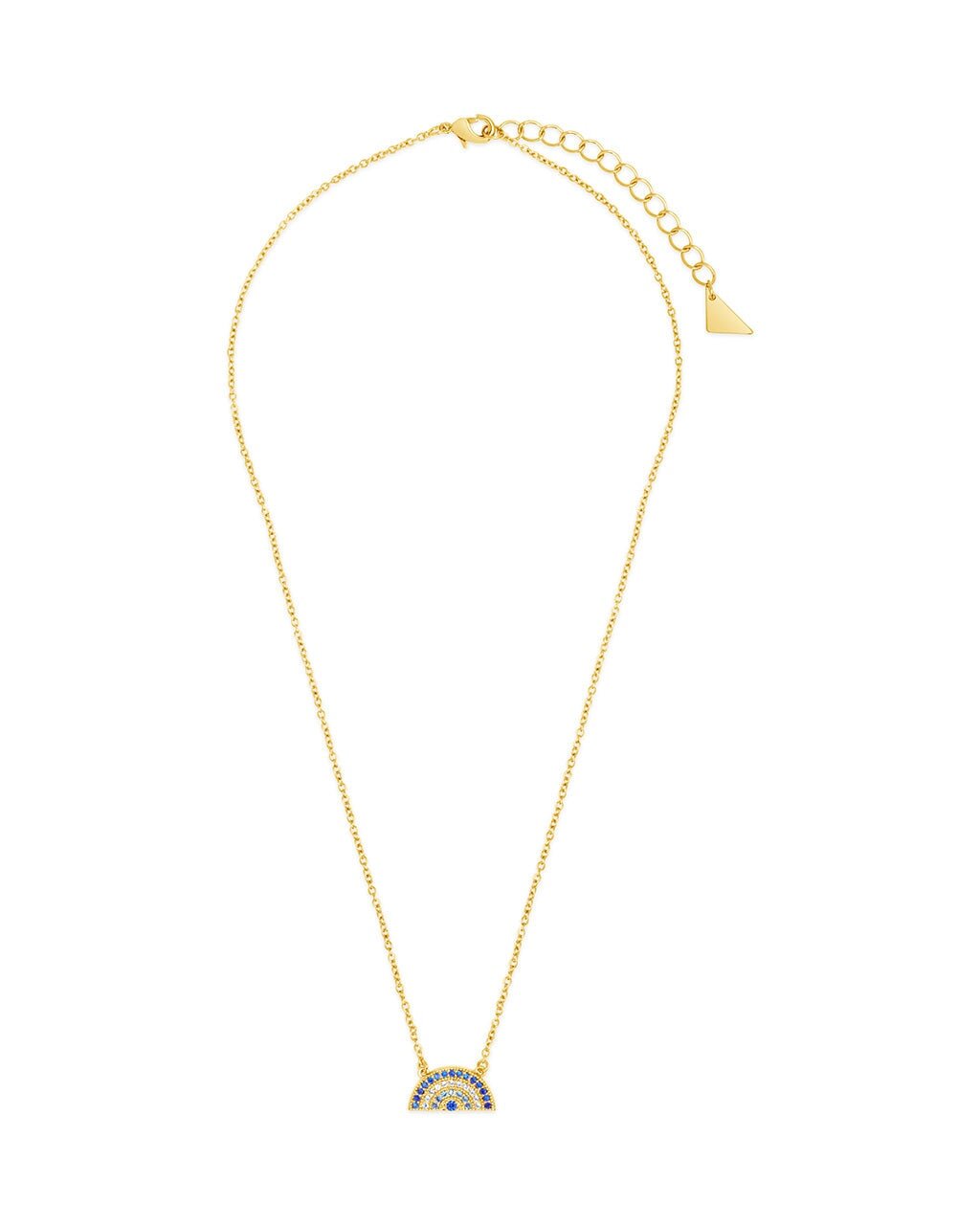 Rainbow CZ Pendant Necklace - Sterling Forever