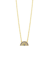 Rainbow CZ Pendant Necklace - Sterling Forever