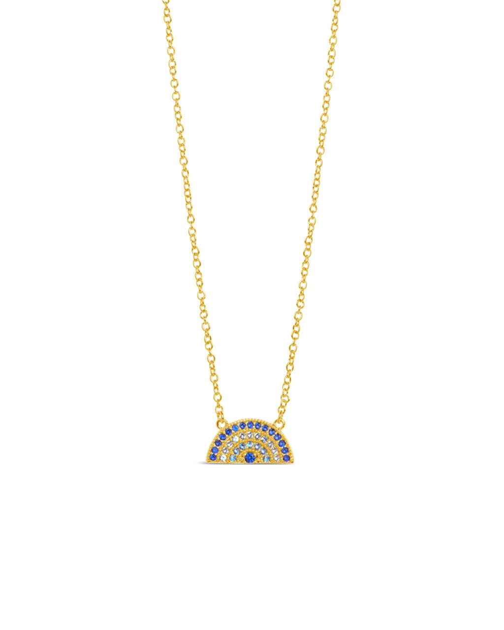 Rainbow CZ Pendant Necklace - Sterling Forever