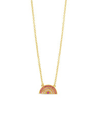Rainbow CZ Pendant Necklace - Sterling Forever