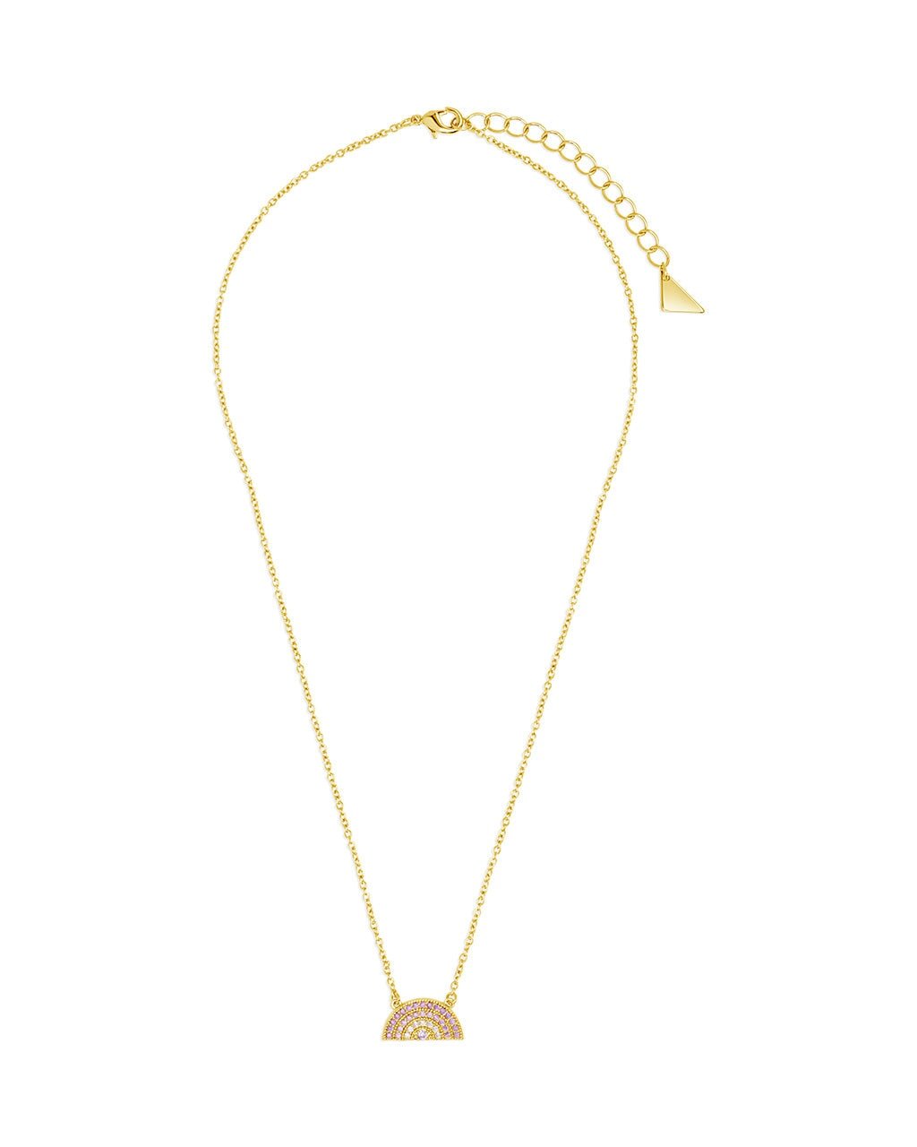 Rainbow CZ Pendant Necklace - Sterling Forever