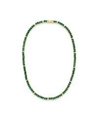 Ace Oval CZ Tennis Necklace