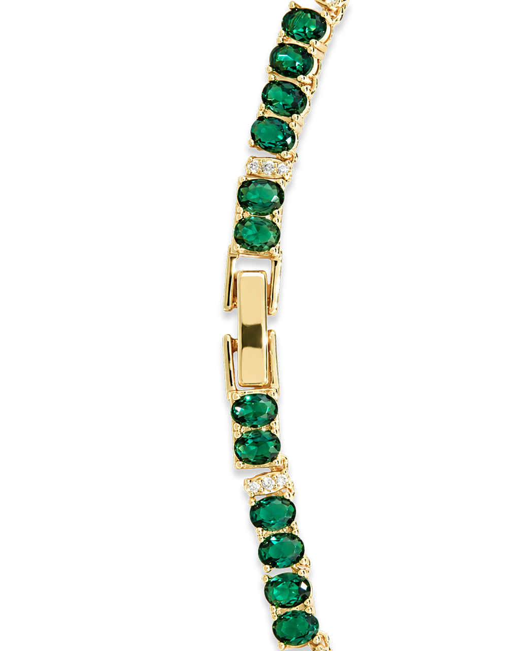 Ace Oval CZ Tennis Necklace