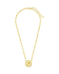 Bold CZ Zodiac Link Pendant Necklace - Sterling Forever
