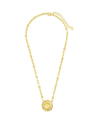 Bold CZ Zodiac Link Pendant Necklace - Sterling Forever