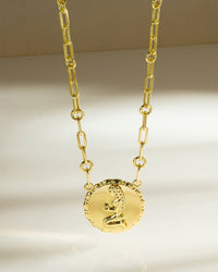 Bold CZ Zodiac Link Pendant Necklace - Sterling Forever