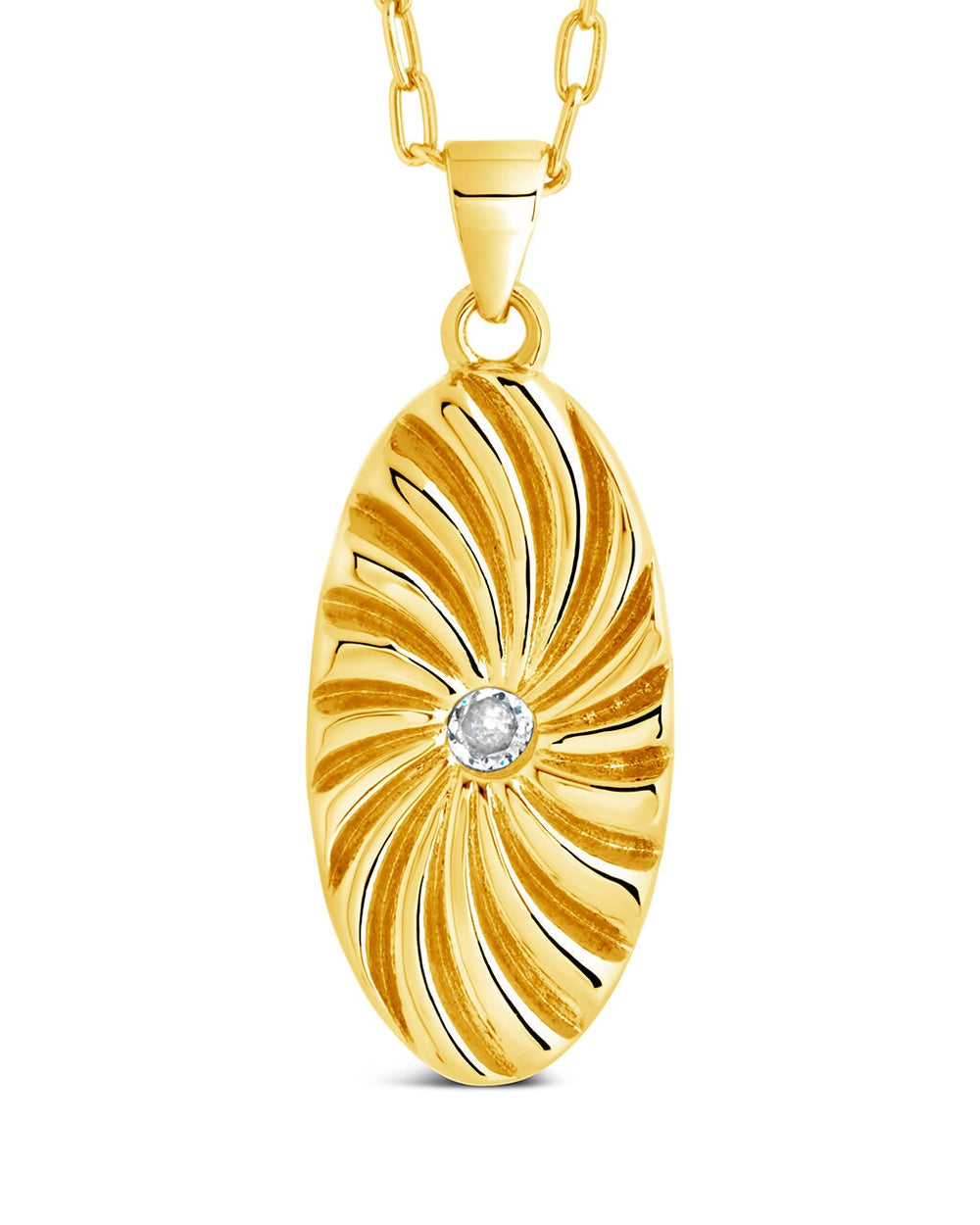 Tarte Normande CZ Pendant Necklace Necklace Sterling Forever Gold 