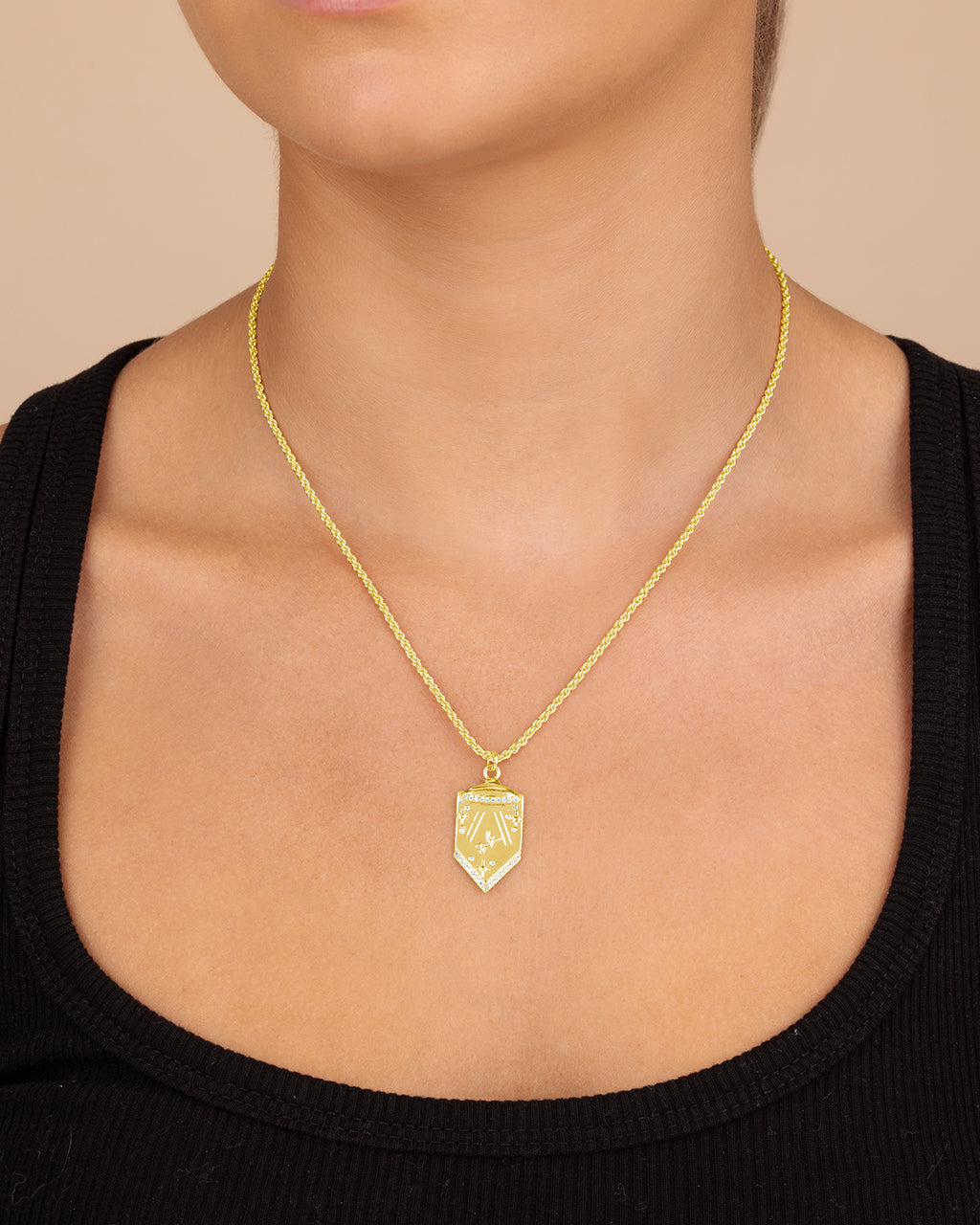 Beam Me Up CZ Pendant Necklace