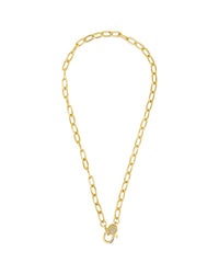 Tay Moonstone Charm & Chain Necklace - Sterling Forever
