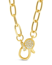 Tay Moonstone Charm & Chain Necklace - Sterling Forever