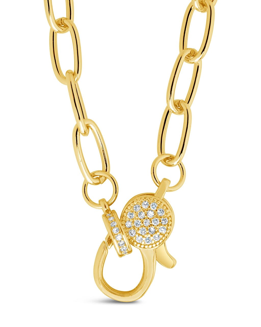 Tay Moonstone Charm & Chain Necklace - Sterling Forever