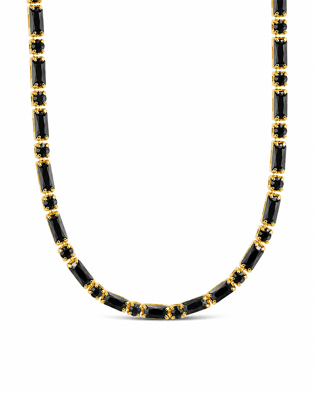 Georgia Black CZ Tennis Necklace