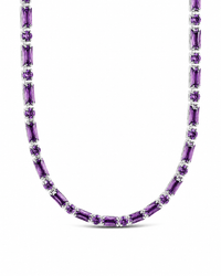 Georgia Amethyst CZ Tennis Bundle - Sterling Forever