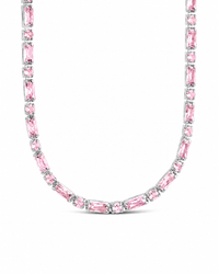 Georgia Light Pink CZ Tennis Bundle - Sterling Forever