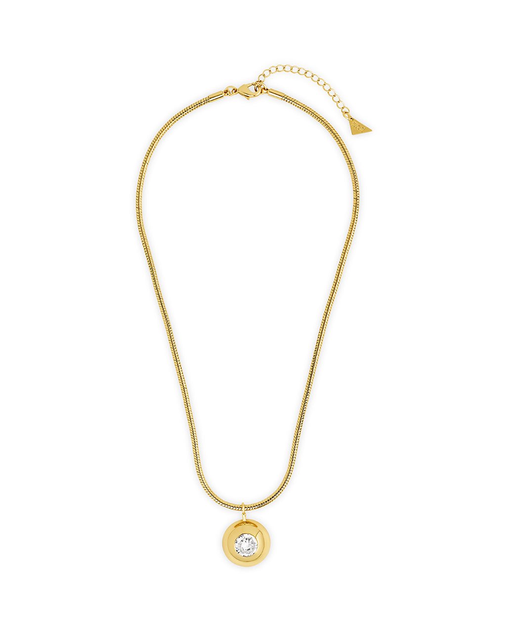Zora CZ Dome Pendant Necklace - Sterling Forever