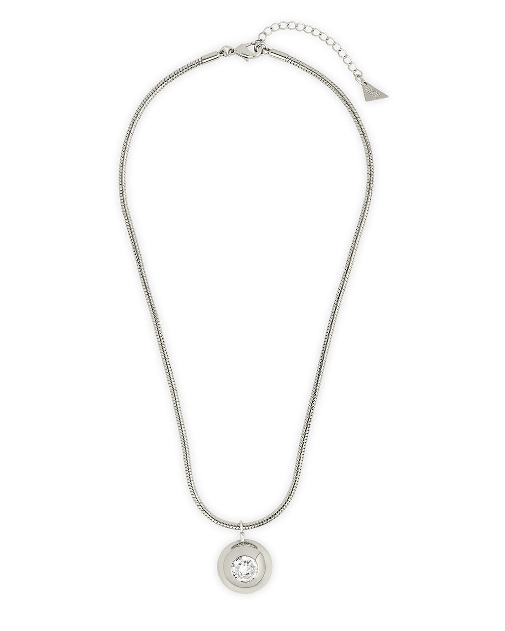 Zora CZ Dome Pendant Necklace - Sterling Forever