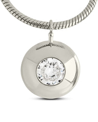 Zora CZ Dome Pendant Necklace - Sterling Forever