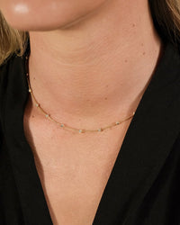 Rumor Stationed CZ Necklace - Sterling Forever