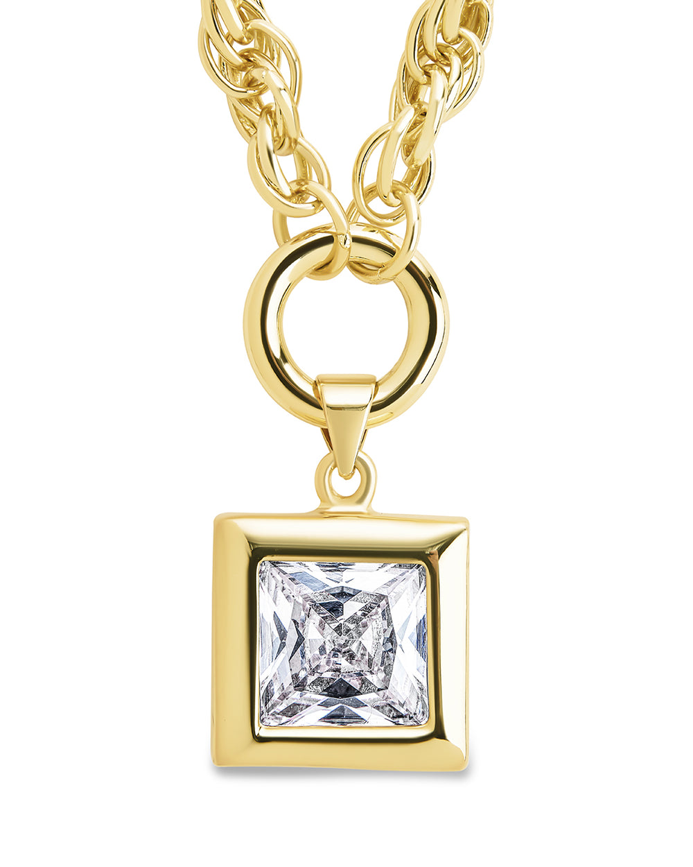 Bess CZ Statement Chain Necklace