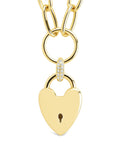 Mirren Heart Padlock Necklace - Sterling Forever