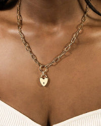 Mirren Heart Padlock Necklace - Sterling Forever