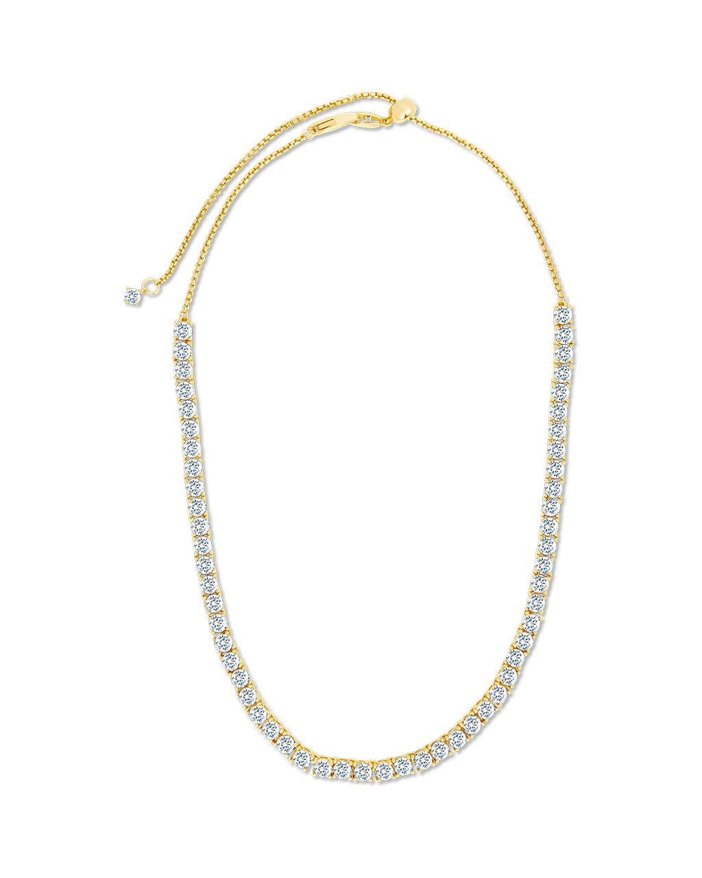 Jadon Adjustable CZ Tennis Necklace - Sterling Forever