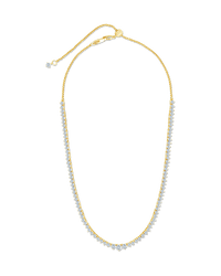 Tatum Adjustable CZ Tennis Necklace - Sterling Forever