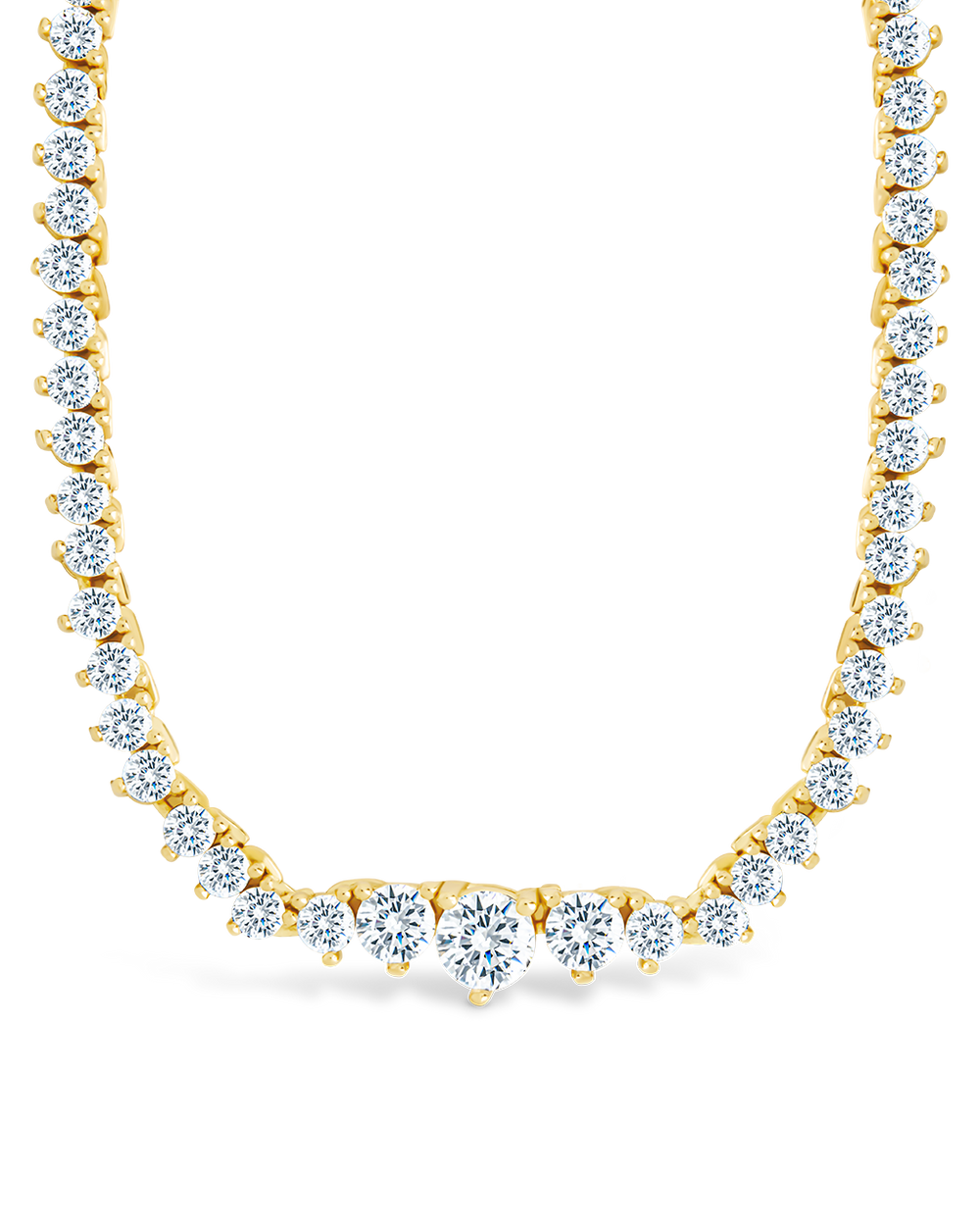 Tatum Adjustable CZ Tennis Necklace