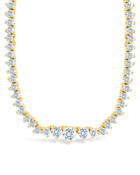 Tatum Adjustable CZ Tennis Necklace - Sterling Forever