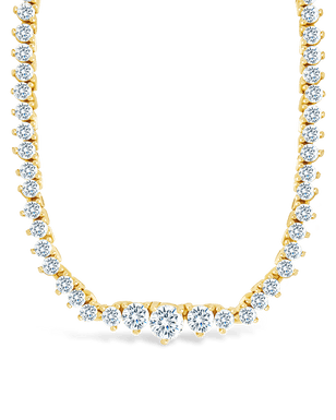 Tatum Adjustable CZ Tennis Necklace