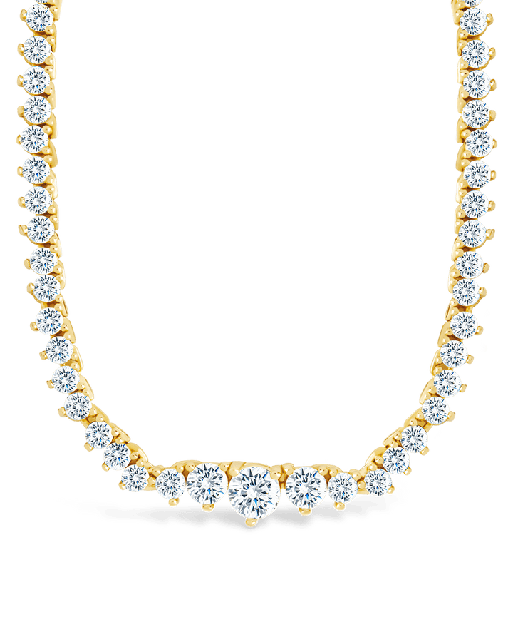 Tatum Adjustable CZ Tennis Necklace