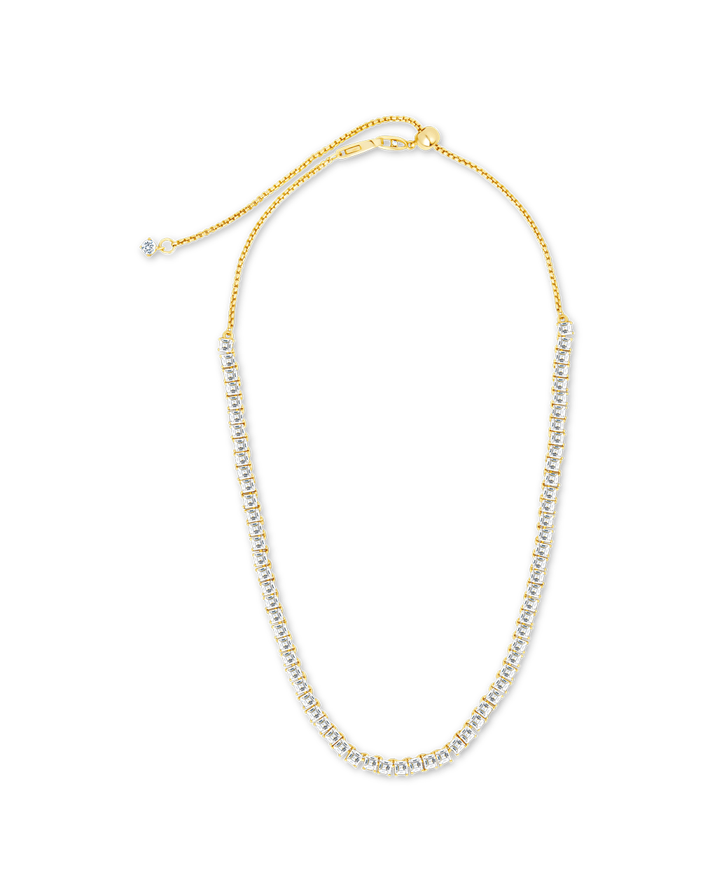 Brette Adjustable CZ Tennis Necklace - Sterling Forever