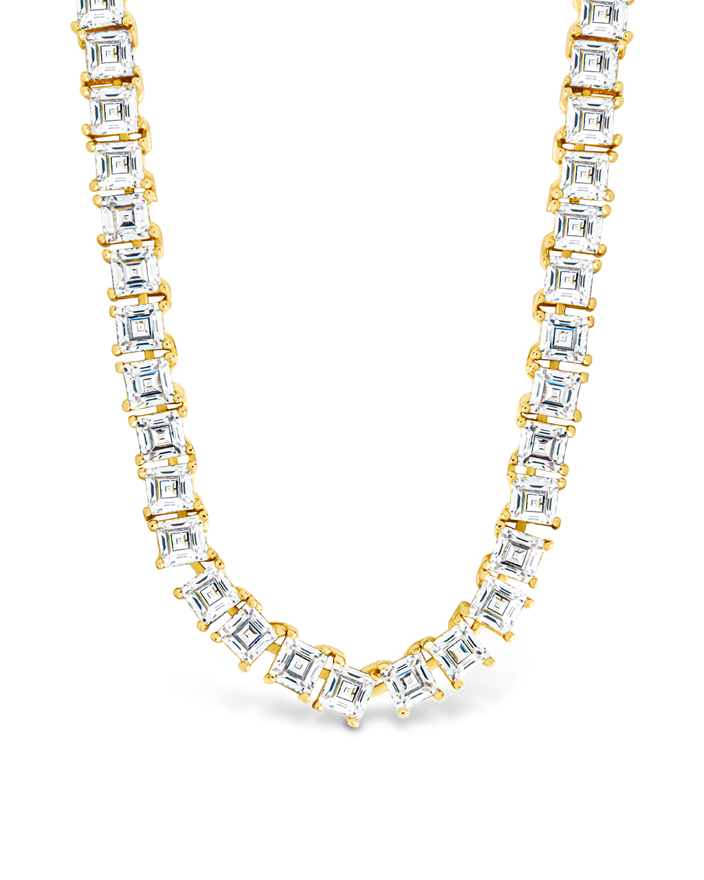 Brette Adjustable CZ Tennis Necklace - Sterling Forever