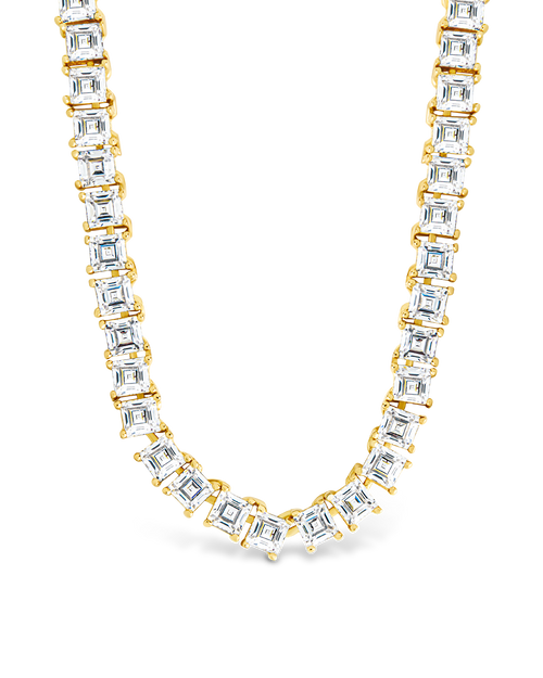 Brette Adjustable CZ Tennis Necklace - Sterling Forever