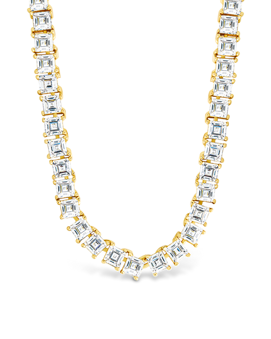 Brette Adjustable CZ Tennis Necklace