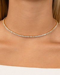 Brette Adjustable CZ Tennis Necklace - Sterling Forever