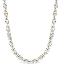 Blanche Adjustable CZ Tennis Necklace - Sterling Forever