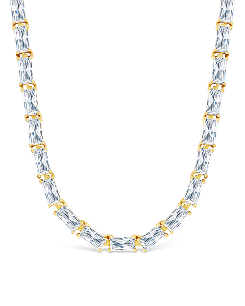 Blanche Adjustable CZ Tennis Necklace - Sterling Forever