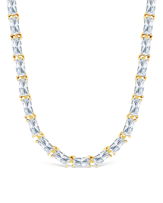 Blanche Adjustable CZ Tennis Necklace