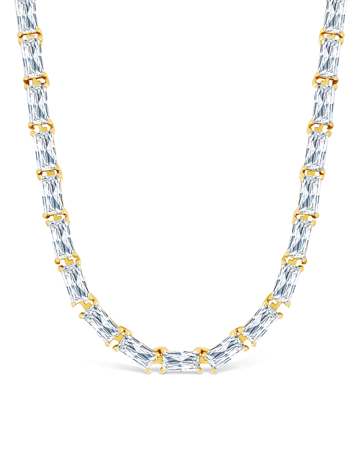 Blanche Adjustable CZ Tennis Necklace